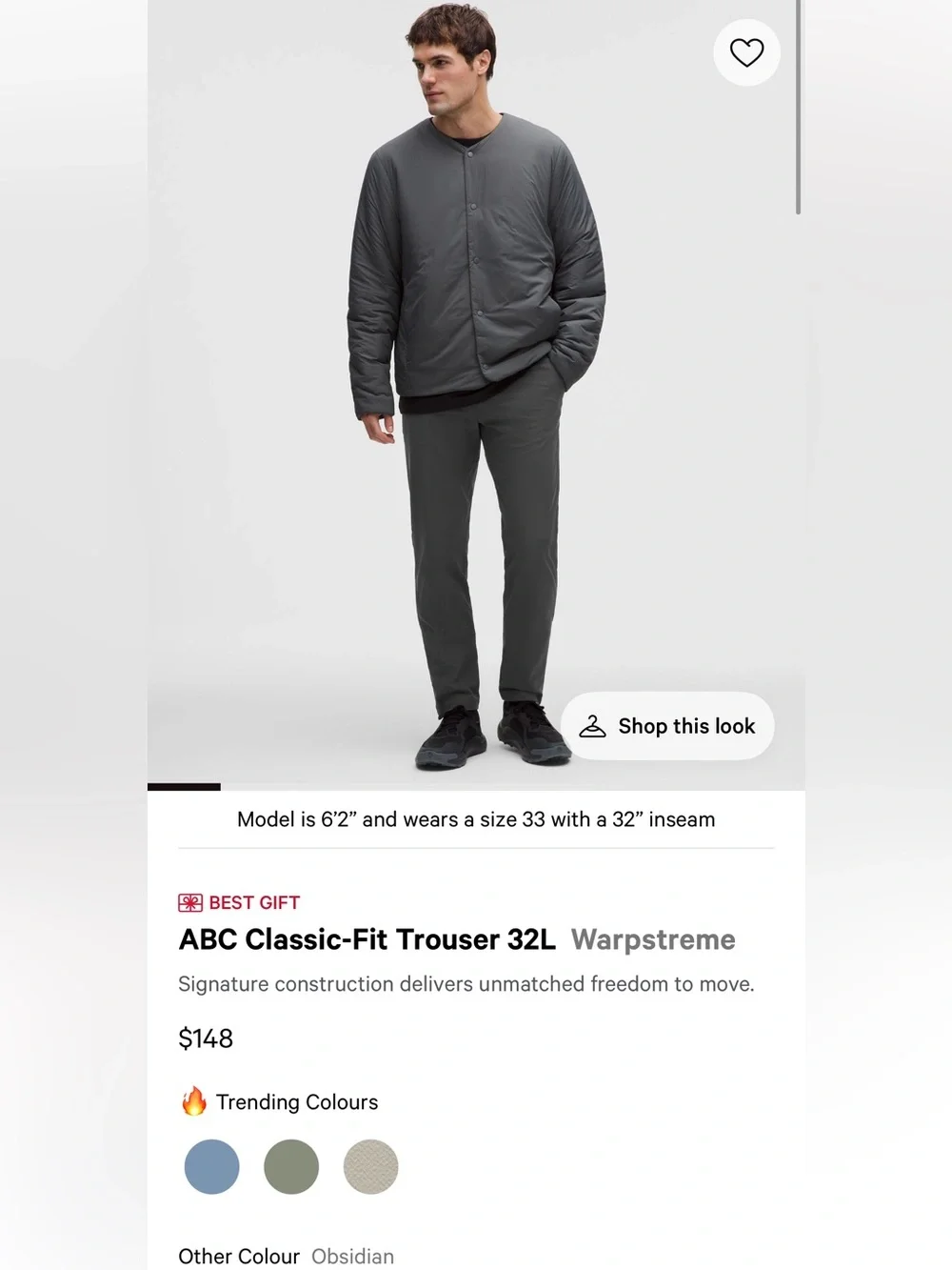 Men’s Lululemon Commission Classic Fit Pants - Picture 1 of 5
